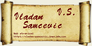 Vladan Samčević vizit kartica
